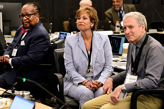 Council members engaged with senior leadership